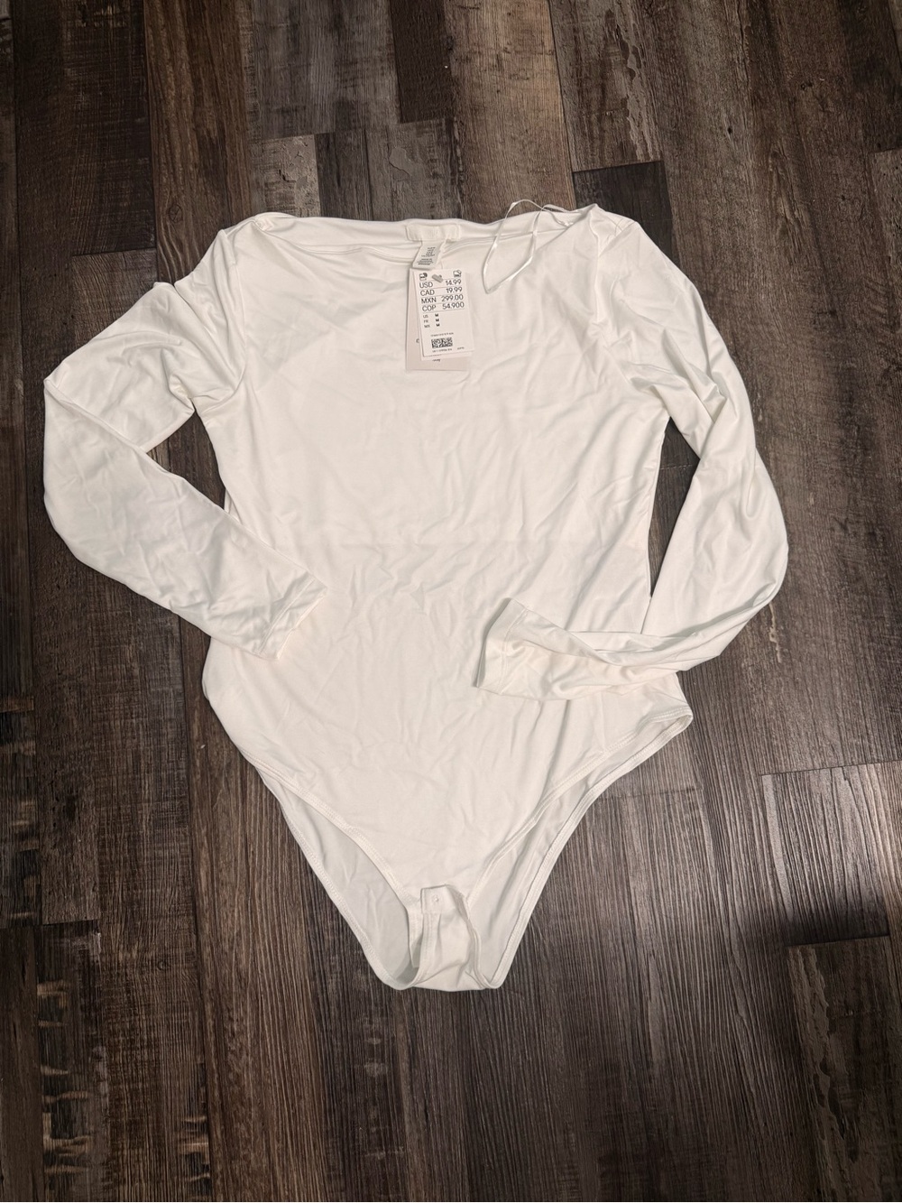 H&M Off-White Bodysuit - NWT